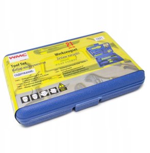 Zestaw narzędziowy 21 el. Kombinerki młotek bity 5