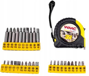 WMC ZESTAW NARZĘDZIOWY 110EL KLUCZE WKRĘTAKI BITY 9