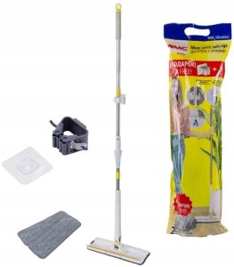 Mop z mechanizmem wyciskowym "motylek"i skrobaczką 1