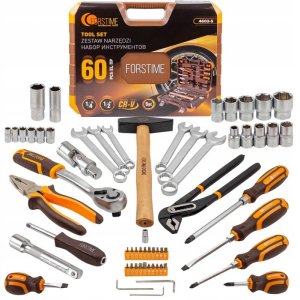 Zestaw narzędzi 1/2" i 1/4" 60el. (6-kątnych) (7-27mm) 4