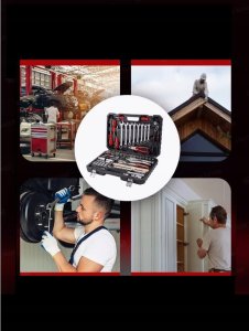 Zestaw narzędzi 1/2" i 1/4" 78el. (6-kątnych) (4-32mm) 11