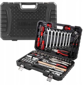 Zestaw narzędzi 1/2" i 1/4" 78el. (6-kątnych) (4-32mm) 2