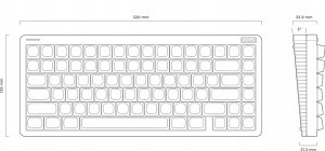 Nuphy - Halo75 v2 Wireless Mechanical Keyboard - Bezprzewodowa Klawiatura Mechaniczna Ionic White Silent Red Clear-Top 7