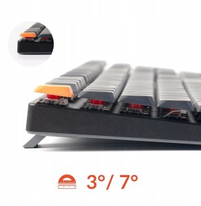 Klawiatura Keychron K5 QMK Wireless Mechanical Keyboard (Version 2) White Backlight / Brown 5