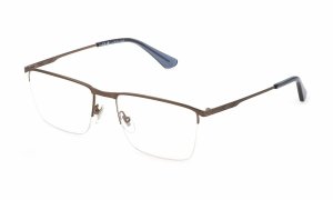 Ramki do okularów Męskie Police VPLG75-570F68 Złoty  57 mm 1