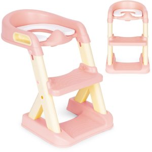 Nakładka na toaletę ze schodkami drabinką dla dzieci ECOTOYS 1