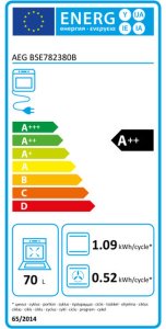 Piekarnik AEG BSE782380B 70 L 5