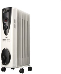 Grzejnik olejowy (9 żeberek) EDM 07122 Biały 2000 W 1