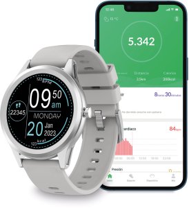 Smartwatch KSIX Globe Srebrzysty 5