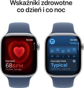 Smartwatch Apple Watch 10 GPS + Cellular 46mm Silver Alu M/L Niebieski  (mwy13qc/a) 5