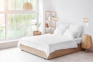 Kinkiet Aigostar  Podłużny kinkiet lampa ścienna z rattanowym kloszem VADUZ BOHO w stylu boho 6