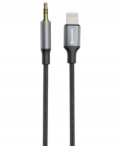 Adapter AV Swissten Audio Adapter Textile Lightning - 3.5mm Jack Cable 1.5m 2