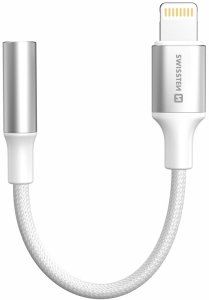 Adapter AV Swissten Textile Lightning to Jack 3.5mm Audio Adapter 15cm 2