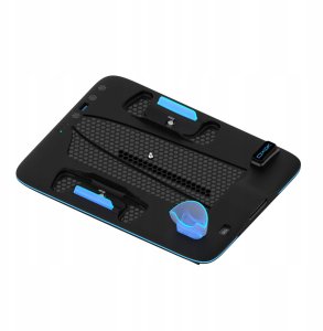 YAXO Podstawka chłodząca i ładująca ICE STORM do PS5 Slim Techno Black 4