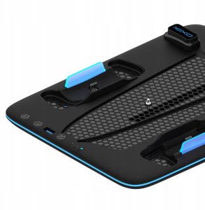 YAXO Podstawka chłodząca i ładująca ICE STORM do PS5 Slim Techno Black 5