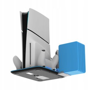 YAXO Podstawka chłodząca i ładująca ICE STORM do PS5 Slim Techno Black 6