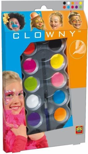 SES Clowny - Farby wodne do malowania twarzy 10 kolorów 1