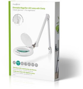 Lampka biurkowa Nedis biała  (5412810413317) 14