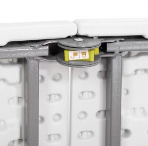 Stół składany cateringowy 180x74 cm stolik ogrodowy turystyczny walizka biały UNIWERSALNY 15