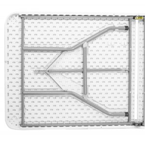 Stół składany cateringowy 180x74 cm stolik ogrodowy turystyczny walizka biały UNIWERSALNY 16