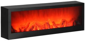 Lampa stołowa Springos Lampa kominek na baterie, USB LED 60x10x19,5 cm oświetlenie dekoracyjne, czarne UNIWERSALNY 5