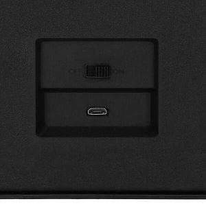 Lampa stołowa Springos Lampa kominek na baterie, USB LED 60x10x19,5 cm oświetlenie dekoracyjne, czarne UNIWERSALNY 10