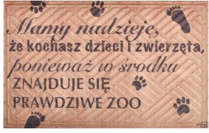 Wycieraczka materiałowa ZOO 40x60 cm 1
