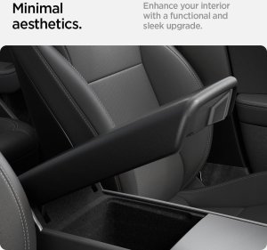Spigen Tesla Armrest Cover, black - Tesla Model 3 2024 7