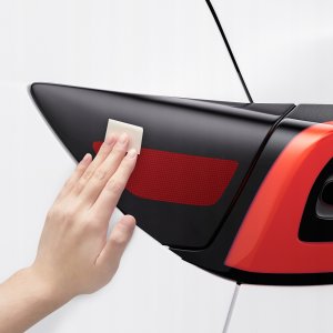 Spigen Tesla Protective Film and Wrap Set for Charge Port (EU), carbon - Tesla Model Y/3 4