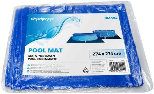 Uniwersalna mata folia plandeka pod basen ogrodowy 274 x 274 cm DM-502 2