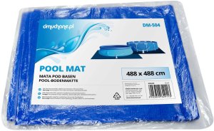 Uniwersalna mata folia plandeka pod basen ogrodowy 488 x 488 cm DM-504 2