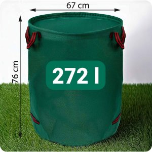 Plonos Kosz ogrodowy na liście 272 l PL-524 zielony 2