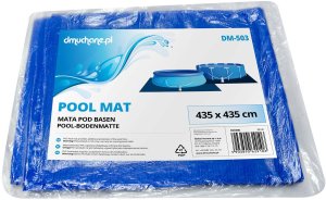 Uniwersalna mata folia plandeka pod basen ogrodowy 435 x 435 cm DM-503 2