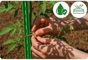 Tyczki do roślin 180 cm Plonos PL-940 zielone 10szt 4