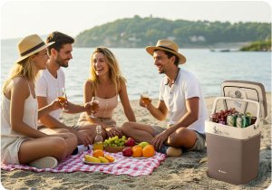 Lodówka turystyczna Berdsen Icemax 29 litry tryb ECO - ciemnoszara 11