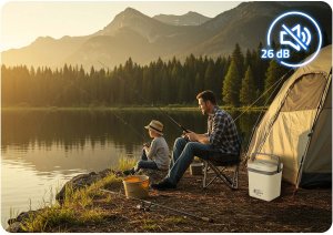 Lodówka turystyczna Berdsen Icemax 26 litry tryb ECO - kremowa 8