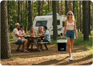 Lodówka turystyczna Berdsen Lodówka turystyczna Berdsen Icemax 26 litry tryb ECO - czarna 9