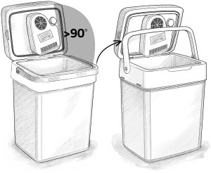 Lodówka turystyczna Berdsen Icemax 26 litry tryb ECO - czarna 6