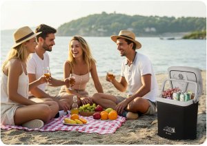 Lodówka turystyczna Berdsen Icemax 26 litry tryb ECO - czarna 9