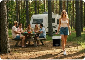 Lodówka turystyczna Berdsen Icemax 26 litry tryb ECO - czarna 10