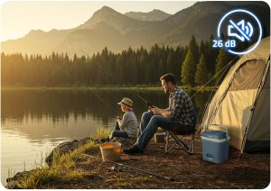 Lodówka turystyczna Berdsen Icemax 26 litry tryb ECO - niebieska 9