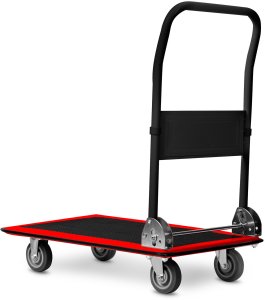 Humberg Wózek transportowy platformowy HM-506 czarno-czerwony 4