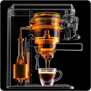 Ekspres do kawy kolbowy 20 bar Berdsen BD-772 czarny 5