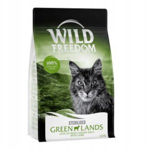 Sucha karma dla kota Wild Freedom Adult Green Lands, jagnięcina 2x6,5 kg 1