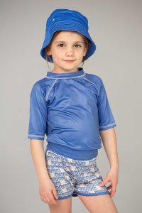 Tshirt uv dla chłopca i dziewczynki 158-164, 14 lat, Ducksday, Blue 1