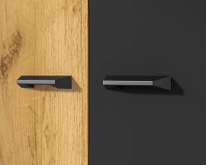 Szafa młodzieżowa COLT 02 2D dąb złoty craft/czarna ML MEBLE 4