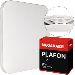 Lampa sufitowa plafon kwadrat LED 36W barwa zimna CX-32 MEGAKABEL 1