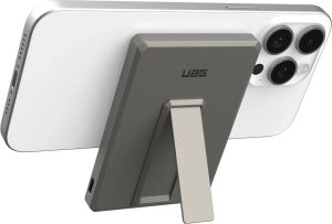 UAG Ultra Slim 5K - powerbank 5000 mAh z podstawką, ładowanie bezprzewodowe 10W, kompatybilny z MagSafe, kabel w zestawie (titanium) 11