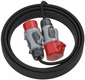 Przedł. SIŁOWY KERG 5G1.5/16A 10M CZARNY H05RRF  guma EPR one size 1