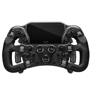 Asetek SimSports Invicta Formula Lenkrad, 4,3-Zoll-LCD, USB-C - Black on Black Edition 1